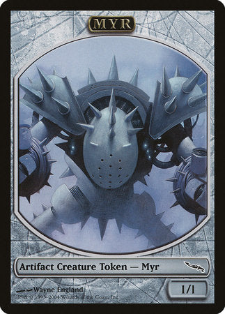 Myr Token (Mirrodin) [Magic Player Rewards 2004] | Mega City Incorporated