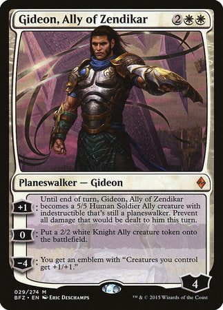 Gideon, Ally of Zendikar [Battle for Zendikar] | Mega City Incorporated