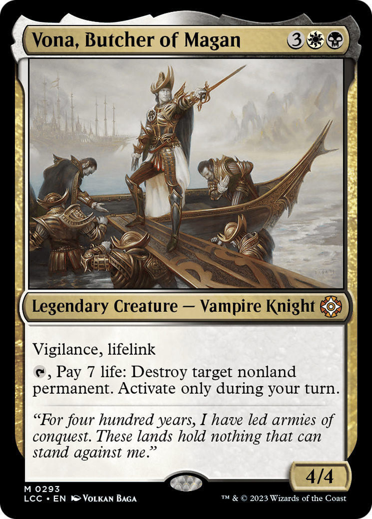 Vona, Butcher of Magan [The Lost Caverns of Ixalan Commander] | Mega City Incorporated