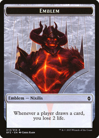 Emblem - Ob Nixilis Reignited [Battle for Zendikar Tokens] | Mega City Incorporated