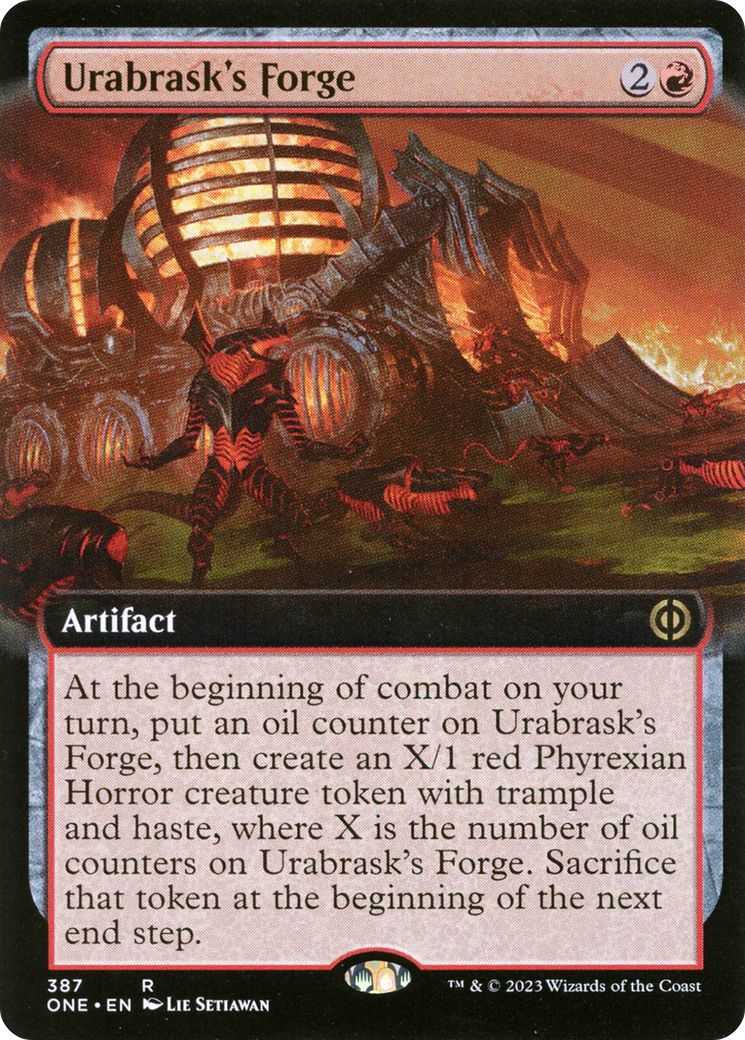 Urabrask's Forge (Extended Art) [Phyrexia: All Will Be One] | Mega City Incorporated