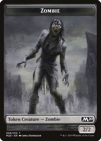 Zombie Token [Core Set 2020 Tokens] | Mega City Incorporated