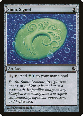 Simic Signet [Commander 2011] | Mega City Incorporated