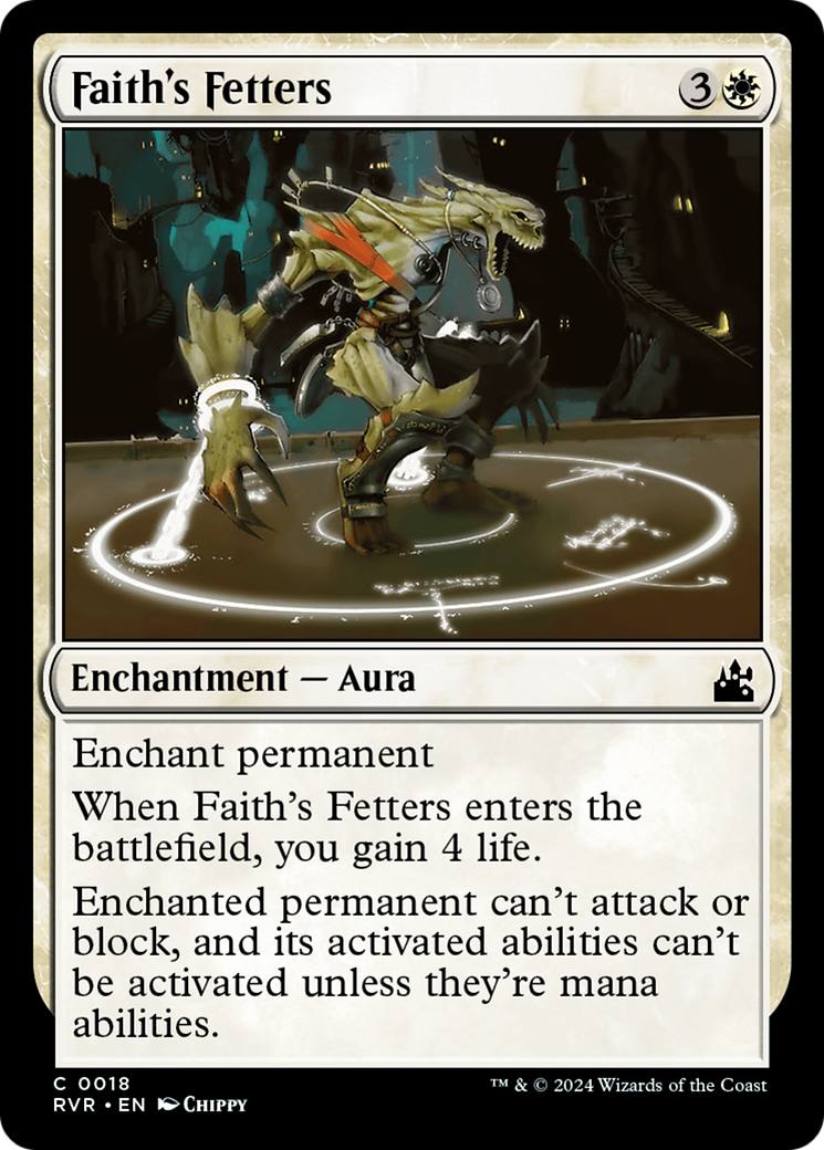 Faith's Fetters [Ravnica Remastered] | Mega City Incorporated