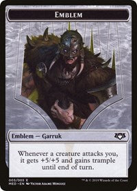 Emblem - Garruk, Apex Predator [Mythic Edition: War of the Spark] | Mega City Incorporated