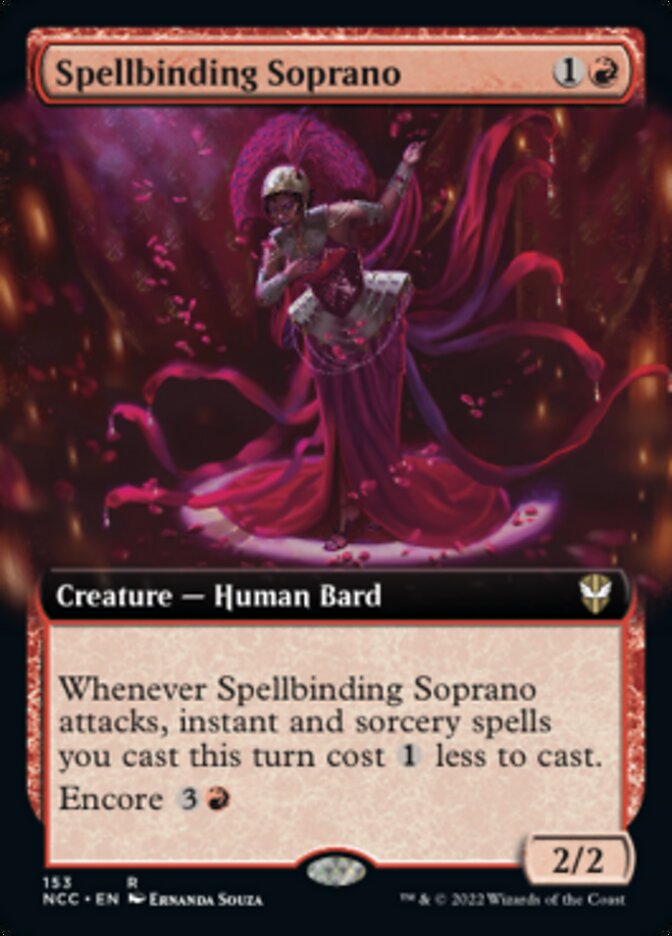 Spellbinding Soprano (Extended Art) [Streets of New Capenna Commander] | Mega City Incorporated