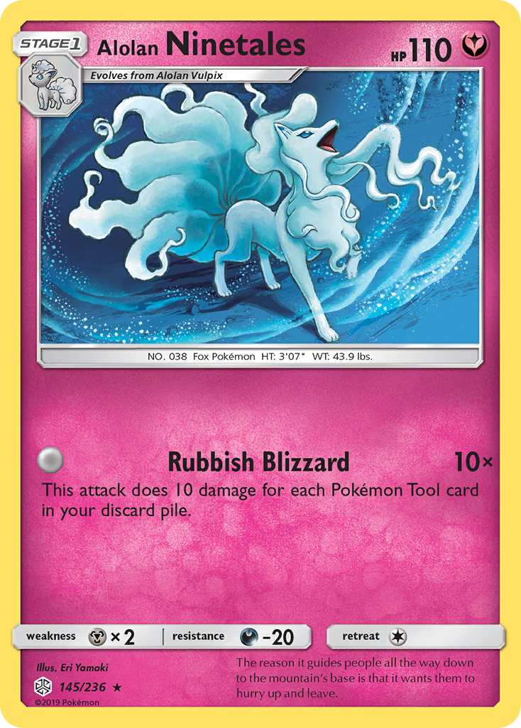 Alolan Ninetales (145/236) [Sun & Moon: Cosmic Eclipse] | Mega City Incorporated