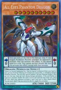 All-Eyes Phantom Dragon [BLHR-EN043] Secret Rare | Mega City Incorporated