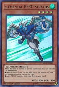 Elemental HERO Stratos [BLHR-EN061] Ultra Rare | Mega City Incorporated