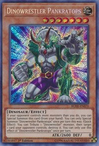 Dinowrestler Pankratops [BLHR-EN070] Secret Rare | Mega City Incorporated