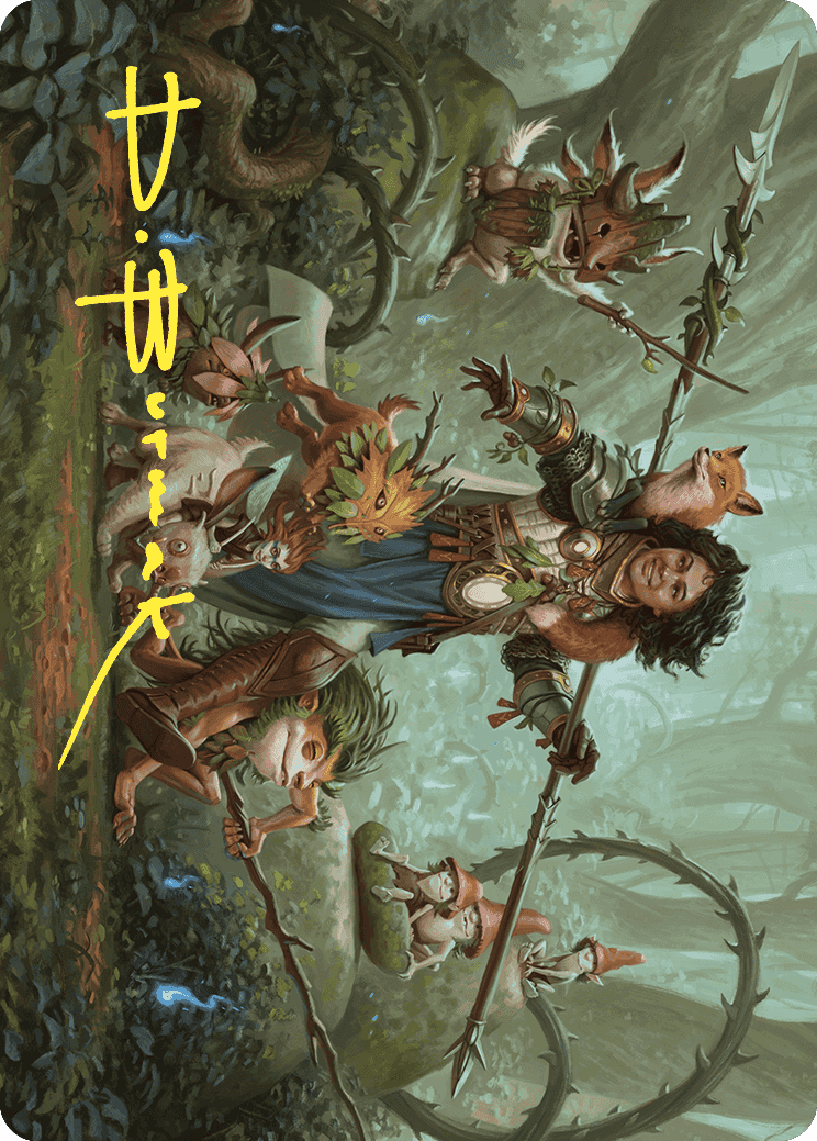 Ellivere of the Wild Court Art Card (Gold-Stamped Signature) [Wilds of Eldraine Art Series] | Mega City Incorporated