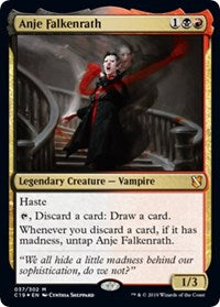 Anje Falkenrath (Commander 2019) [Oversize Cards] | Mega City Incorporated