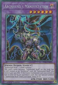 Archfiend's Manifestation [FIGA-EN034] Secret Rare | Mega City Incorporated