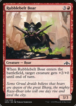 Rubblebelt Boar [Guilds of Ravnica] | Mega City Incorporated