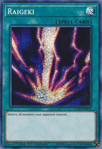 Raigeki [TN19-EN010] Prismatic Secret Rare | Mega City Incorporated