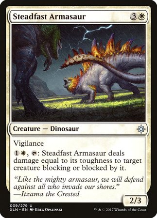 Steadfast Armasaur [Ixalan] | Mega City Incorporated