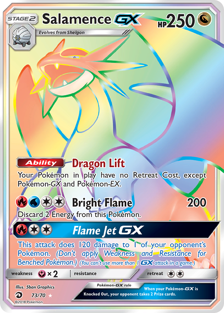 Salamence GX (73/70) [Sun & Moon: Dragon Majesty] | Mega City Incorporated