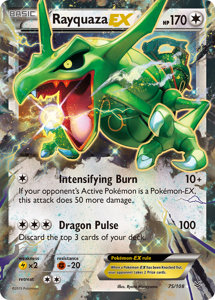 Rayquaza EX (75/108) [XY: Roaring Skies] | Mega City Incorporated