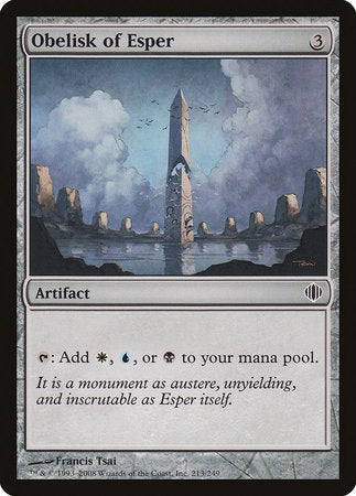 Obelisk of Esper [Shards of Alara] | Mega City Incorporated