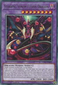 Starving Venom Fusion Dragon [LED5-EN052] Rare | Mega City Incorporated