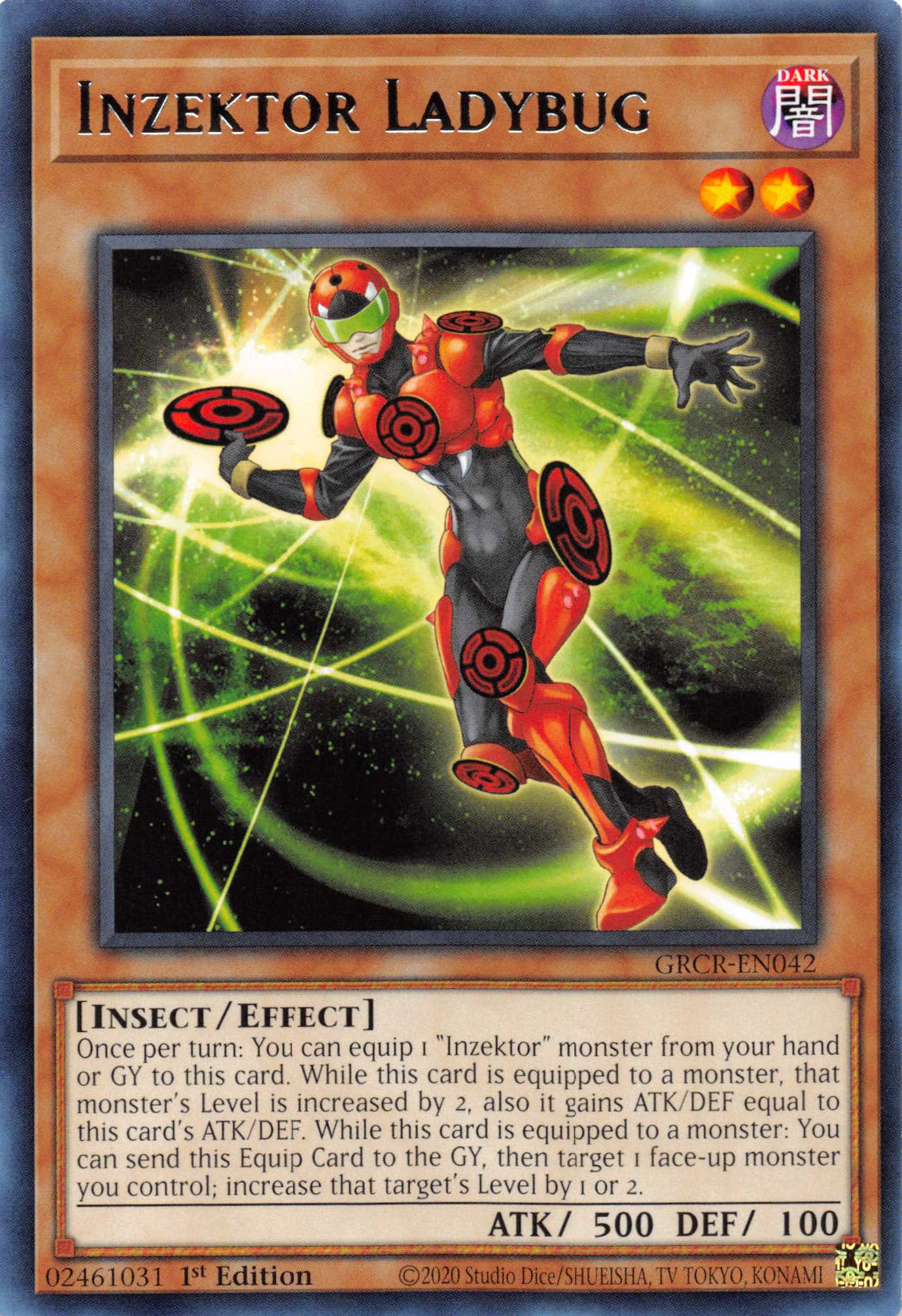 Inzektor Ladybug [GRCR-EN042] Rare | Mega City Incorporated