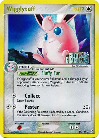 Wigglytuff (13/100) (Stamped) [EX: Crystal Guardians] | Mega City Incorporated