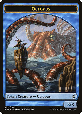 Octopus Token [Battle for Zendikar Tokens] | Mega City Incorporated