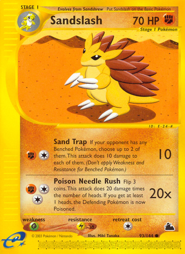 Sandslash (93/144) [Skyridge] | Mega City Incorporated