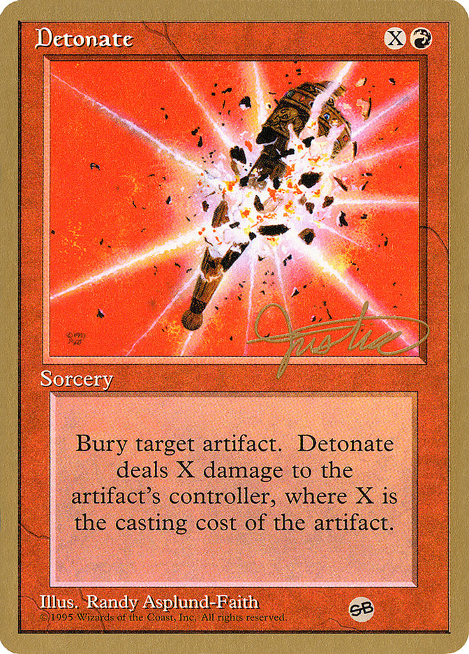 Detonate (Mark Justice) (SB) [Pro Tour Collector Set] | Mega City Incorporated