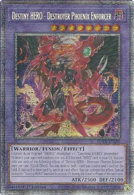 Destiny HERO - Destroyer Phoenix Enforcer [POTE-EN100] Starlight Rare | Mega City Incorporated