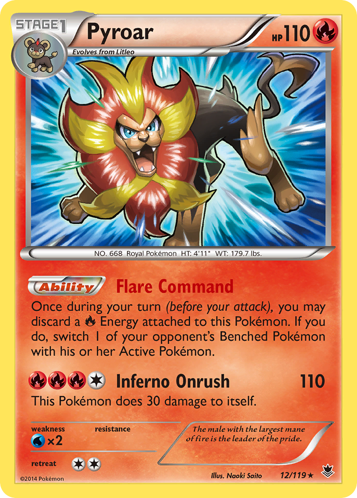 Pyroar (12/119) [XY: Phantom Forces] | Mega City Incorporated