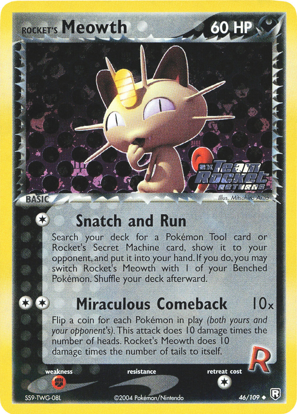 Rocket's Meowth (46/109) (Stamped) [EX: Team Rocket Returns] | Mega City Incorporated