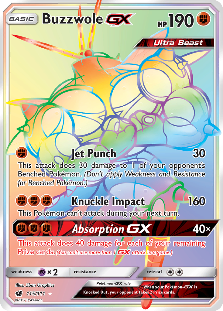 Buzzwole GX (115/111) [Sun & Moon: Crimson Invasion] | Mega City Incorporated