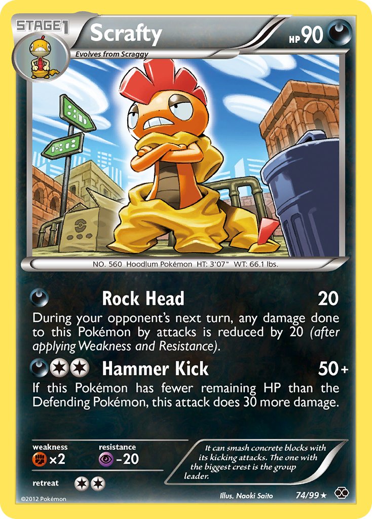 Scrafty (74/99) (Theme Deck Exclusive) [Black & White: Next Destinies] | Mega City Incorporated