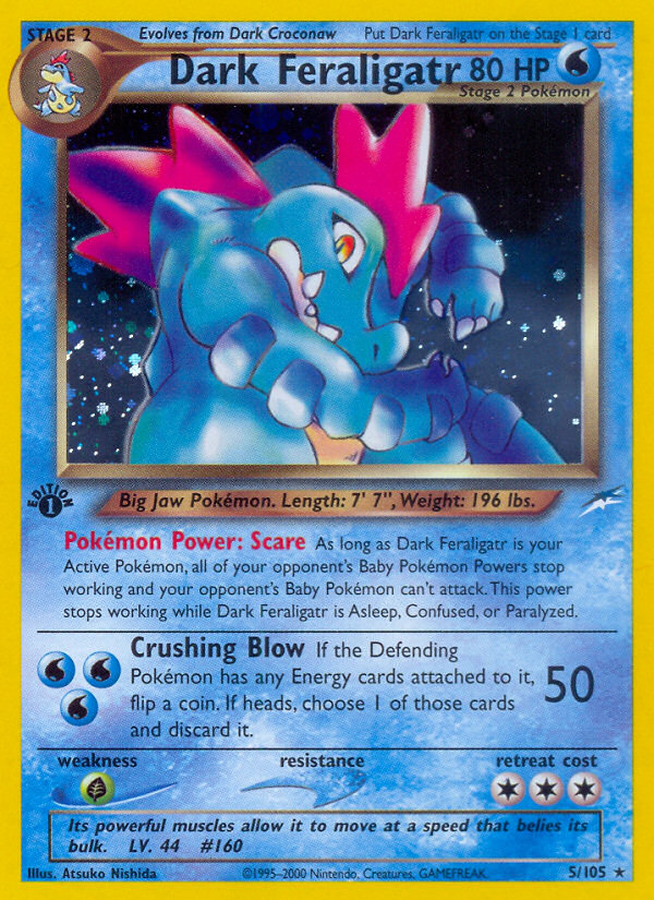 Dark Feraligatr (5/105) [Neo Destiny 1st Edition] | Mega City Incorporated