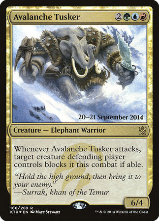 Avalanche Tusker [Khans of Tarkir Promos] | Mega City Incorporated