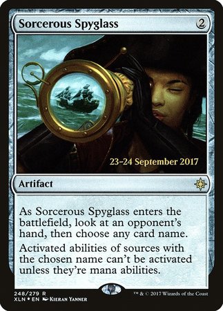 Sorcerous Spyglass [Ixalan Promos] | Mega City Incorporated