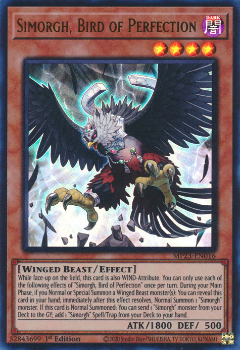 Simorgh, Bird of Perfection [MP23-EN016] Ultra Rare | Mega City Incorporated