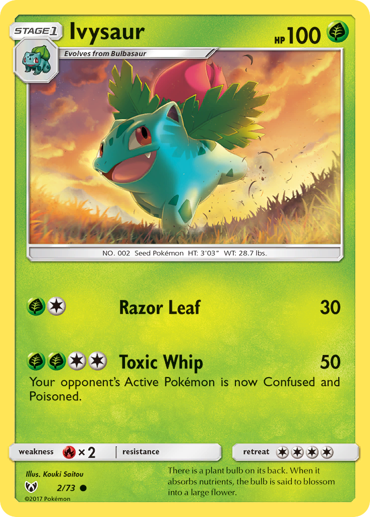 Ivysaur (2/73) [Sun & Moon: Shining Legends] | Mega City Incorporated