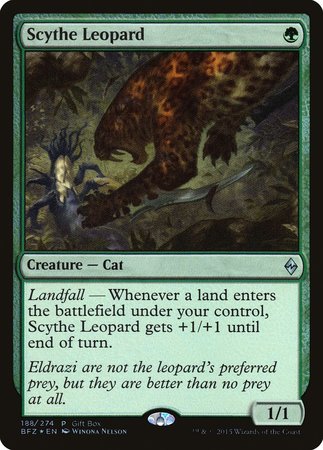 Scythe Leopard [Battle for Zendikar Promos] | Mega City Incorporated