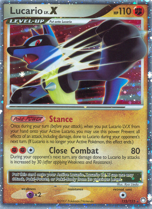 Lucario LV.X (122/123) [Diamond & Pearl: Mysterious Treasures] | Mega City Incorporated