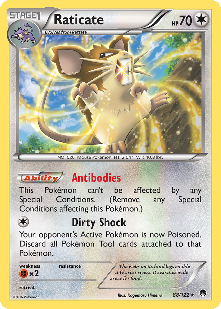 Raticate (88/122) [XY: BREAKpoint] | Mega City Incorporated