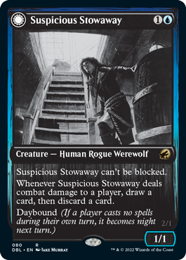 Suspicious Stowaway // Seafaring Werewolf [Innistrad: Double Feature] | Mega City Incorporated