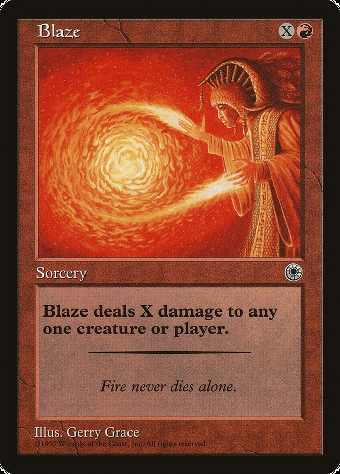 Blaze (With Flavor Text) [Portal] | Mega City Incorporated