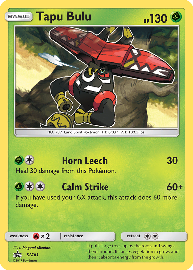 Tapu Bulu (SM61) [Sun & Moon: Black Star Promos] | Mega City Incorporated