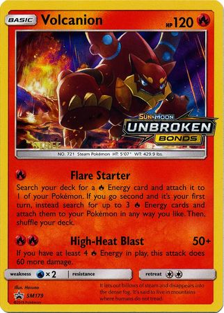 Volcanion (SM179) (Staff Prerelease Promo) [Sun & Moon: Black Star Promos] | Mega City Incorporated