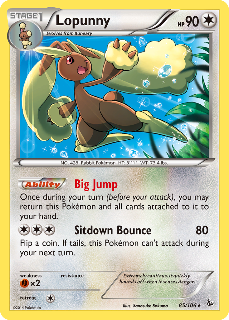 Lopunny (85/106) [XY: Flashfire] | Mega City Incorporated