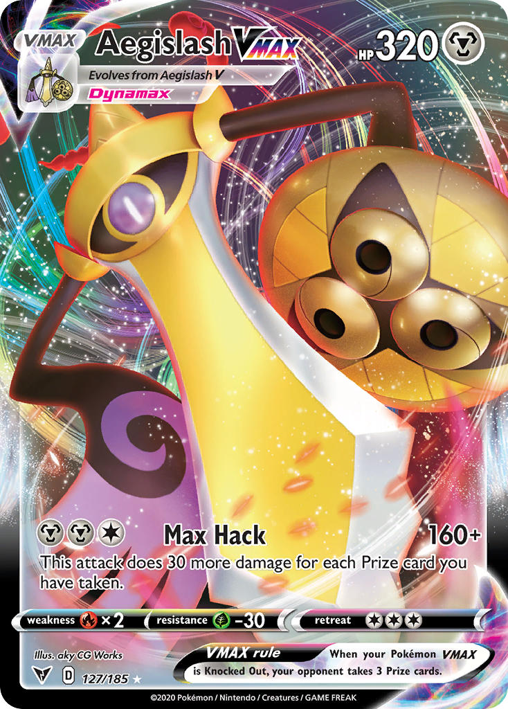 Aegislash VMAX (127/185) [Sword & Shield: Vivid Voltage] | Mega City Incorporated