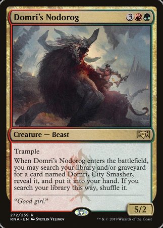 Domri's Nodorog [Ravnica Allegiance] | Mega City Incorporated