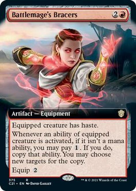 Battlemage's Bracers (Extended) [Commander 2021] | Mega City Incorporated